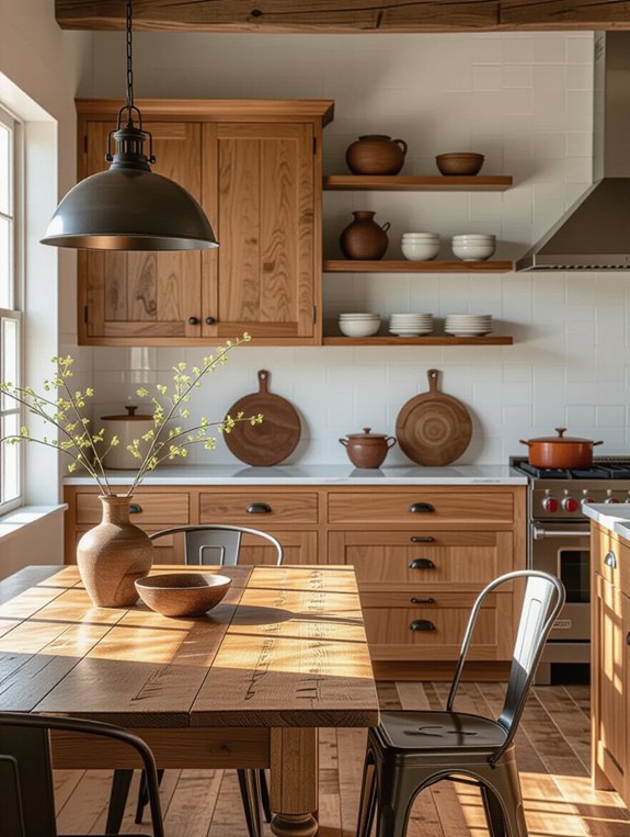 industrial rustic metal wood fusion