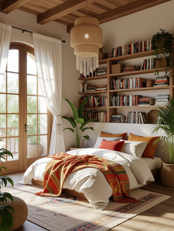 inviting bohemian bedroom design