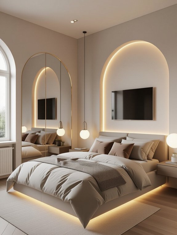 layered lighting enhances ambiance