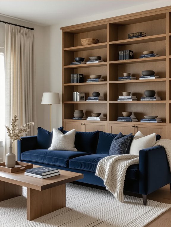layered storage enhances aesthetics