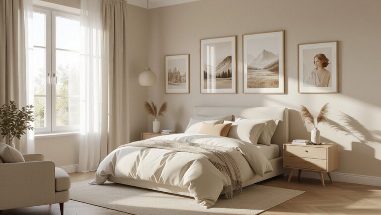 light beige bedroom decor