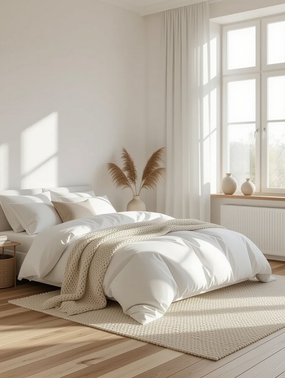 luxurious layered bedroom textures