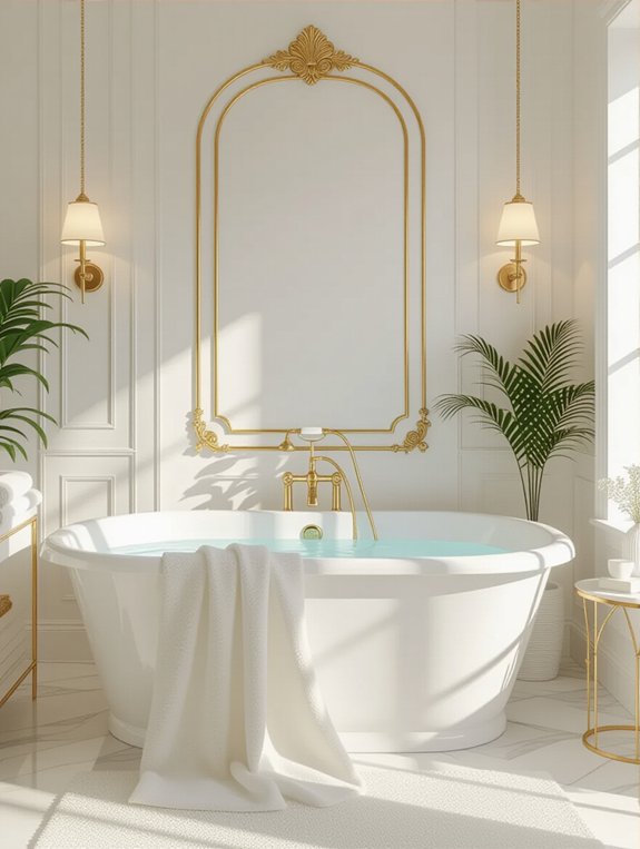 luxurious serene bathroom oasis