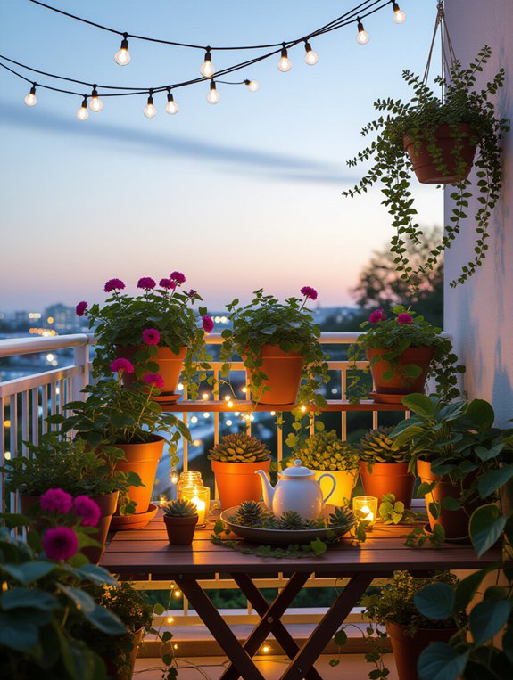 magical balcony garden lights