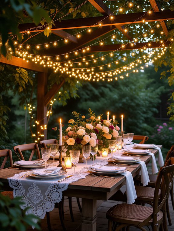 magical outdoor dining ambiance