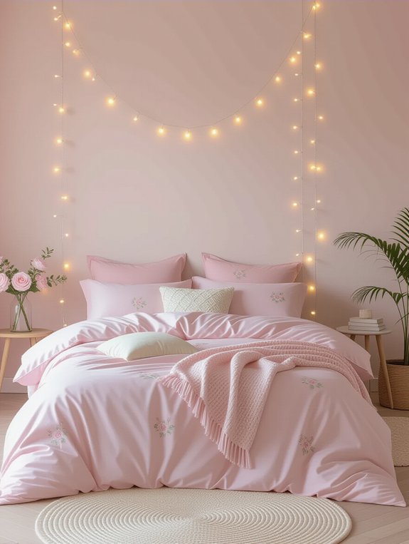 magical pastel bedroom ambiance