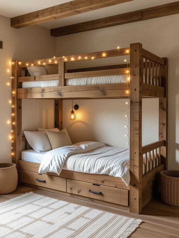 magical rustic bunk bed