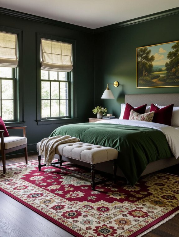 masculine floral bedroom design