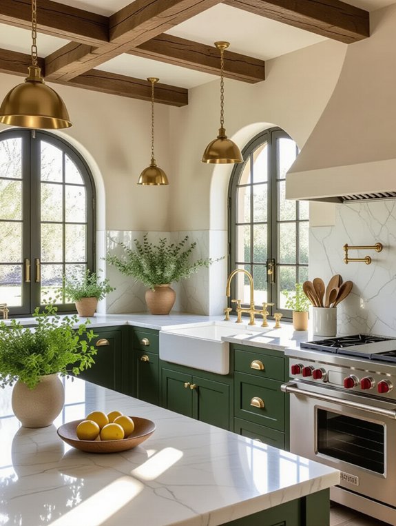 mediterranean kitchen warm aesthetics