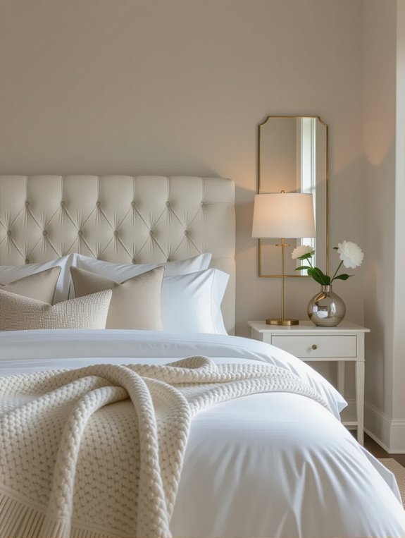 metallic accents enhance minimalism