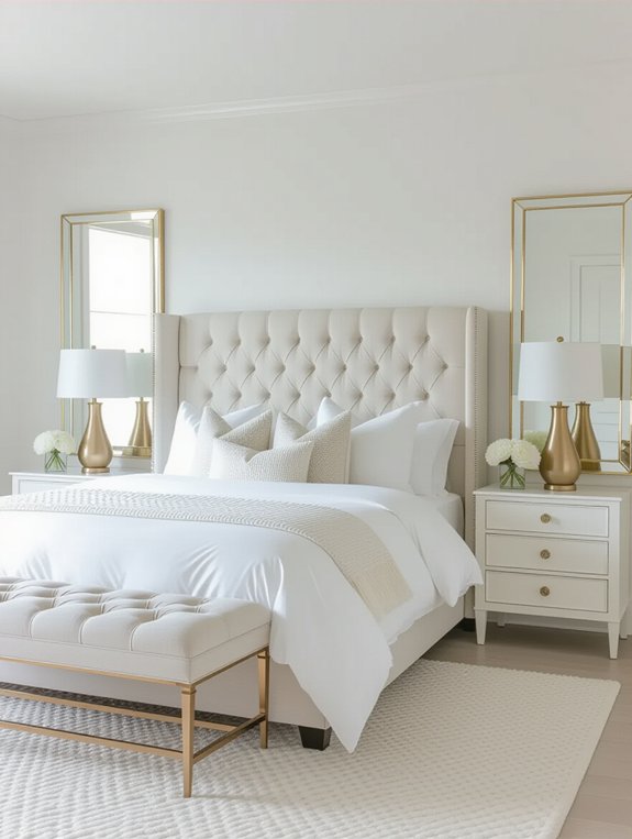 metallic accents for glamour