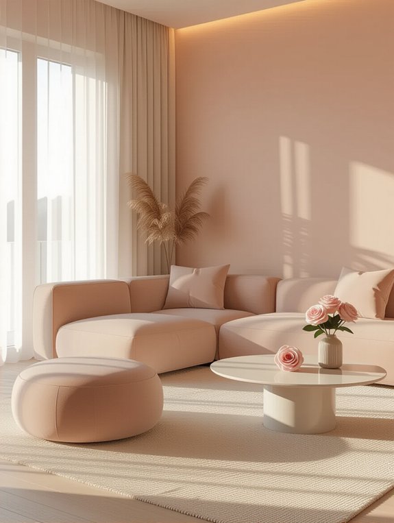minimalist rose ambient glow