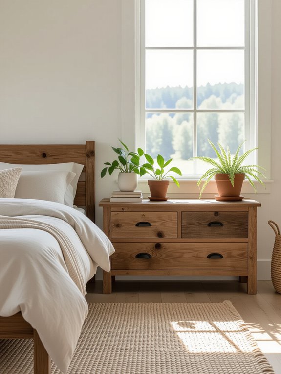 minimalist rustic bedroom design
