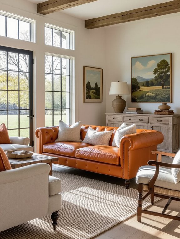 modern farmhouse living room