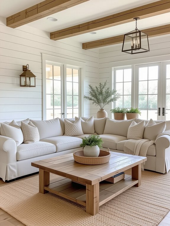 modern farmhouse living room