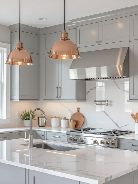modern gray kitchen elegance