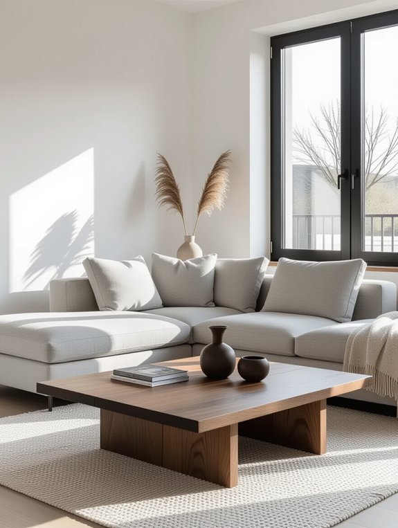 modern gray sectional elegance