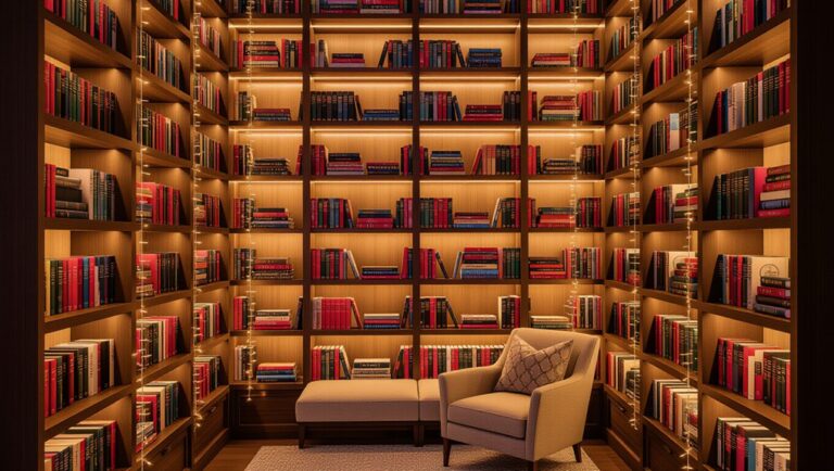 modern illuminated bookshelf designs