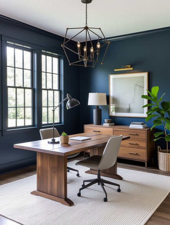 modern industrial home office