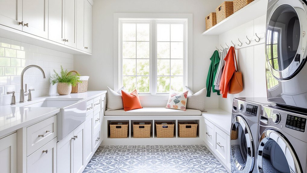 modern laundry mudroom designs