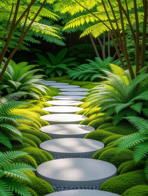 modern minimalist garden pathways