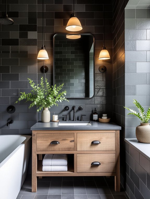 monochromatic dark gray elegance
