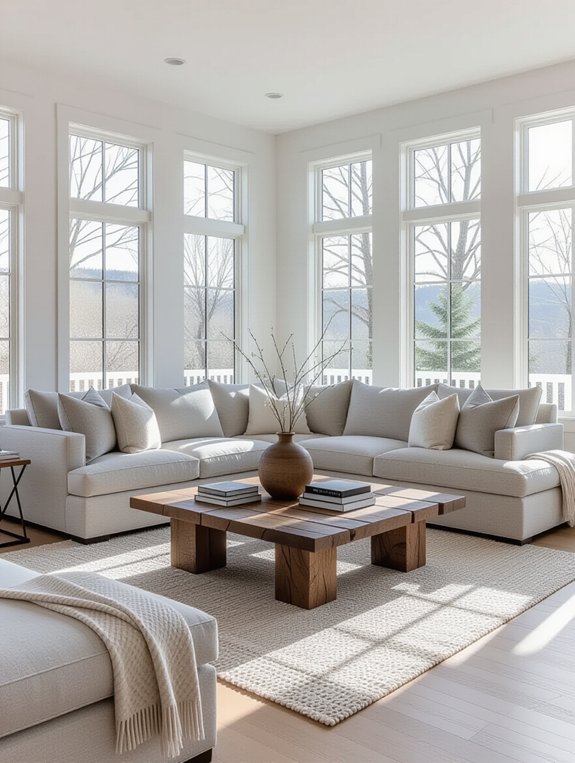 monochrome gray sectional design