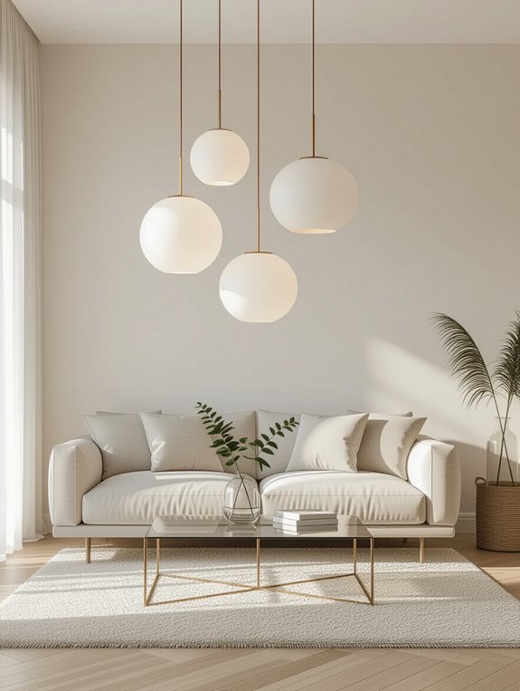 multi pendant visual arrangements