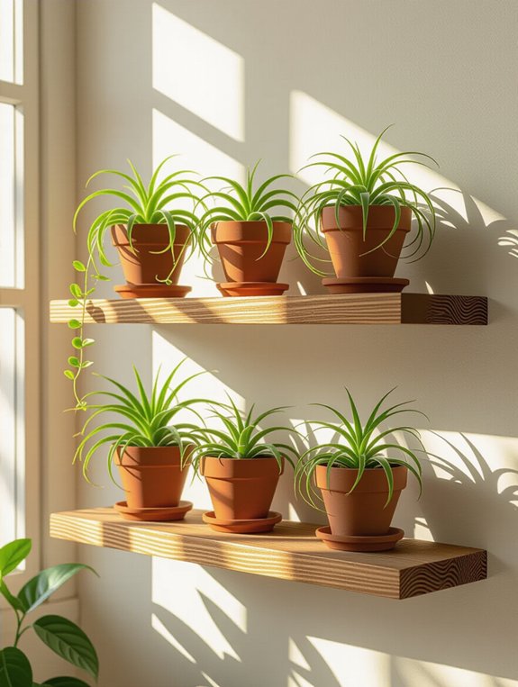natural decor with air plants
