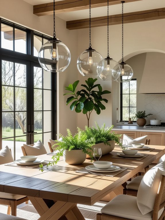 natural elements dining room