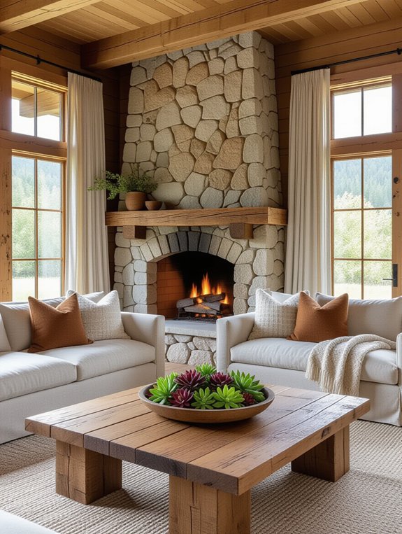 natural materials earthy tones