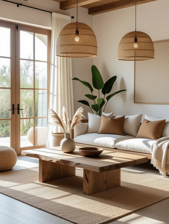 natural materials for serenity