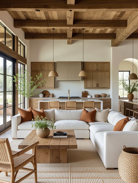 natural wood furniture elements