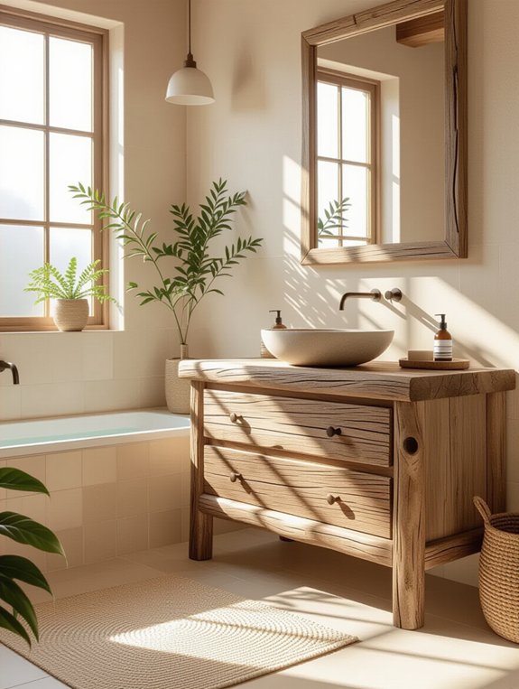 nature inspired bathroom retreat