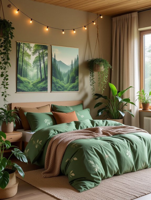 nature inspired bedroom retreat