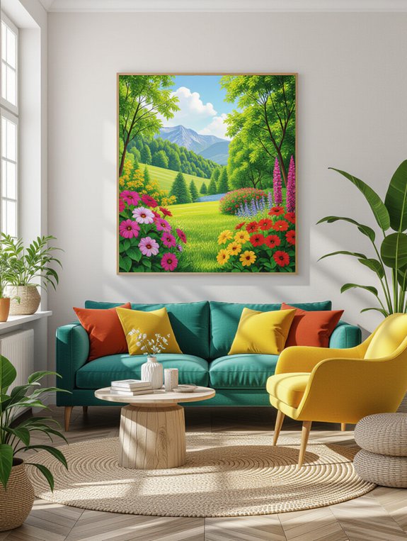 nature inspired living room decor