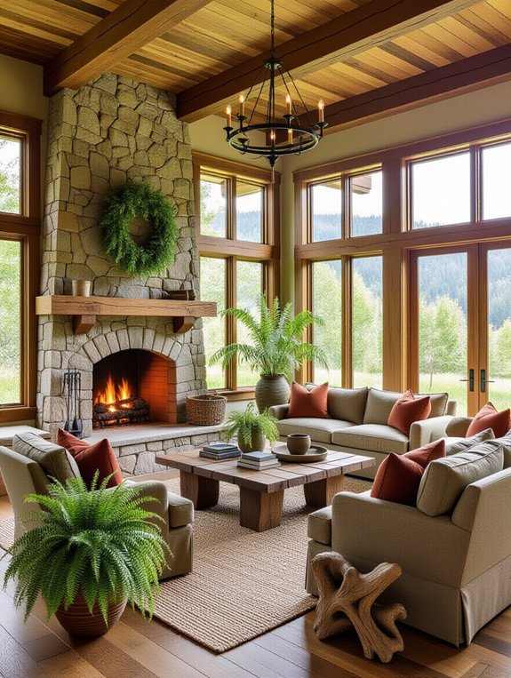 nature inspired living room design