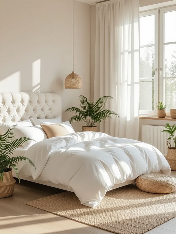 nature inspired serene bedroom retreat