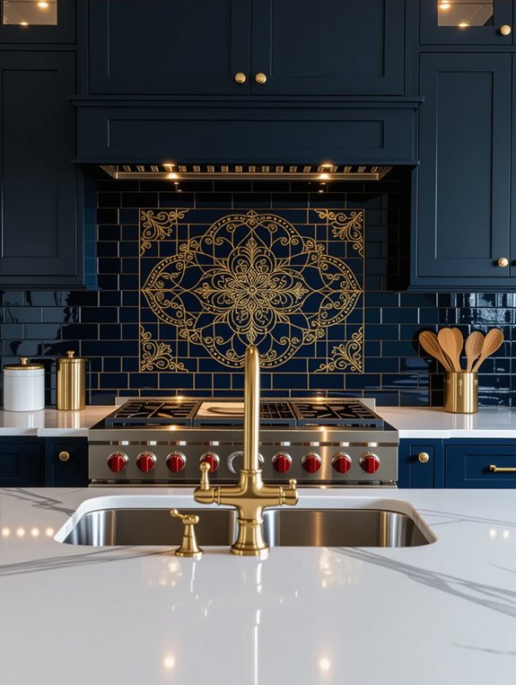 navy and gold elegance