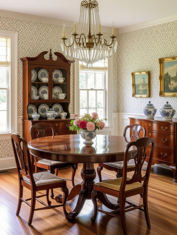 nostalgic vintage dining room