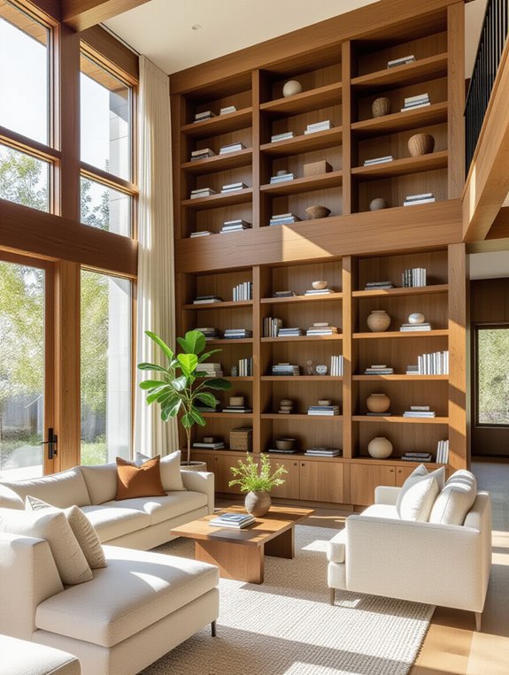 open shelving for decor