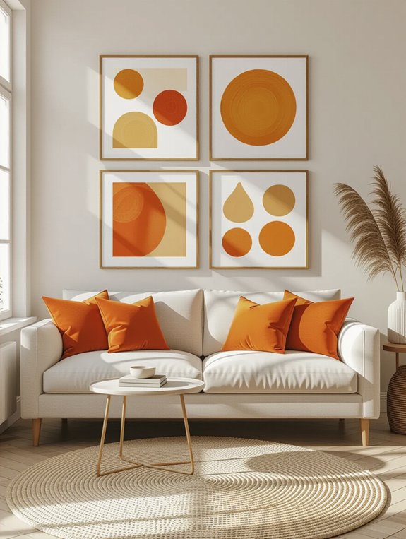 orange and beige gallery