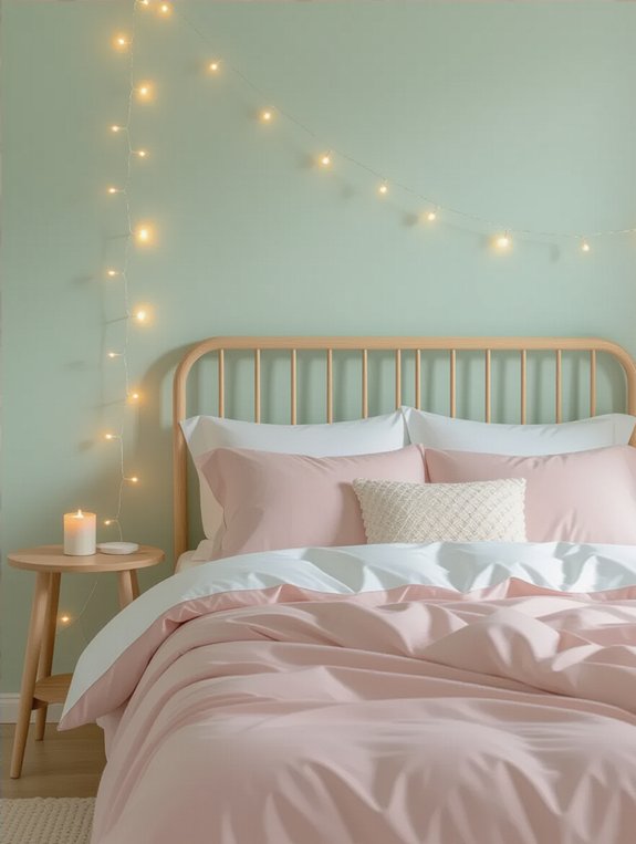 pastel minimalist bedroom decor