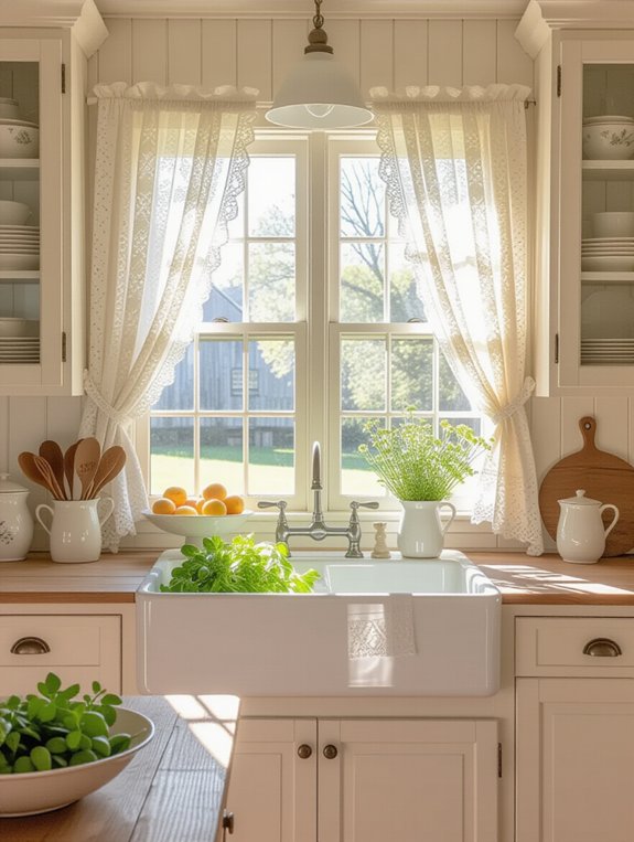 playful lace curtain designs