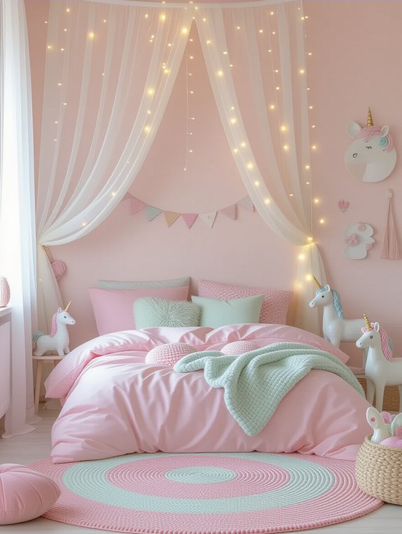 playful pastel bedroom accessories