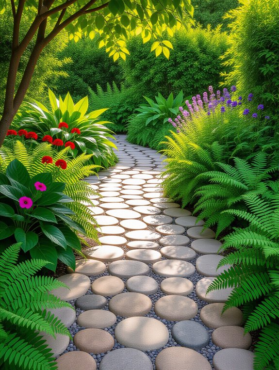 playful pebble garden paths