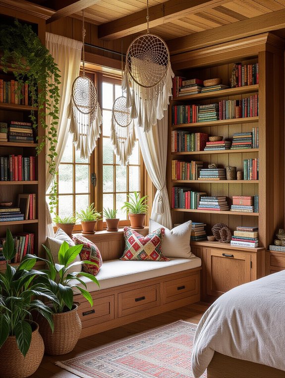 potted plants for bohemian decor
