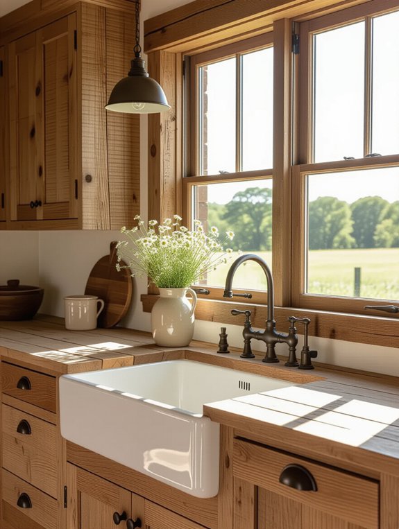 reclaimed wood kitchen cabinets