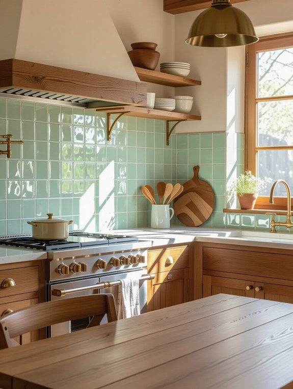 revitalizing light green mosaics