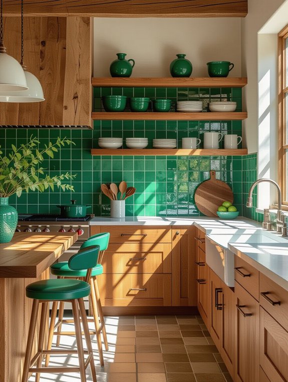 revitalizing teal kitchen designs